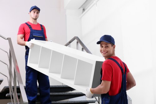 Commercial moving team planning a business relocation in Elephant and Castle
