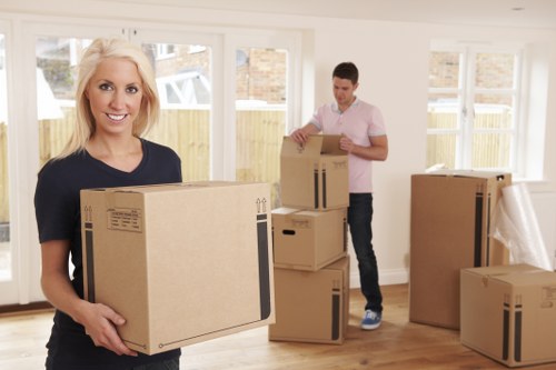 Removal team preparing a move in Elephant and Castle