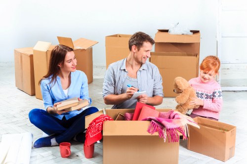 Removal van and moving crew ready for a same-day move in Elephant and Castle