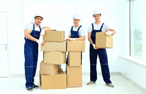 Local office relocation service managing access and transport for a city business move