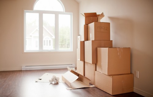 Prepared household items ready for a quick local removals service