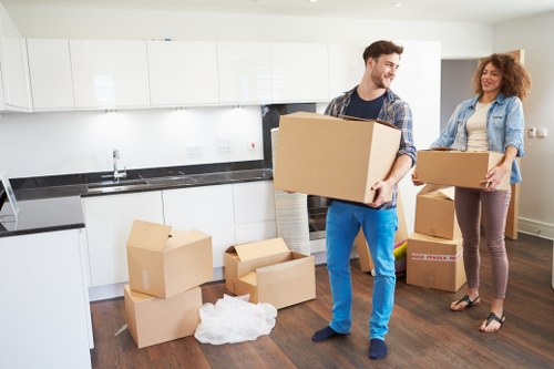 Furniture removal from a residential property with tight access in South London